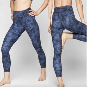 Athleta Powervita Tie Dye Salutation 7/8 Leggings